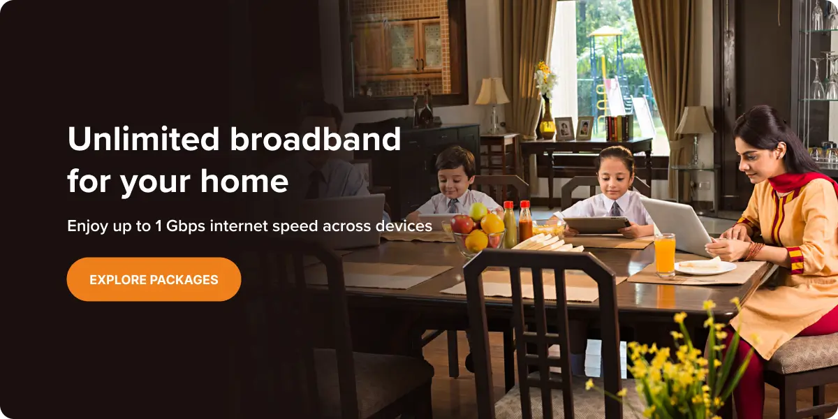 Broadband services in Gurgaon banner