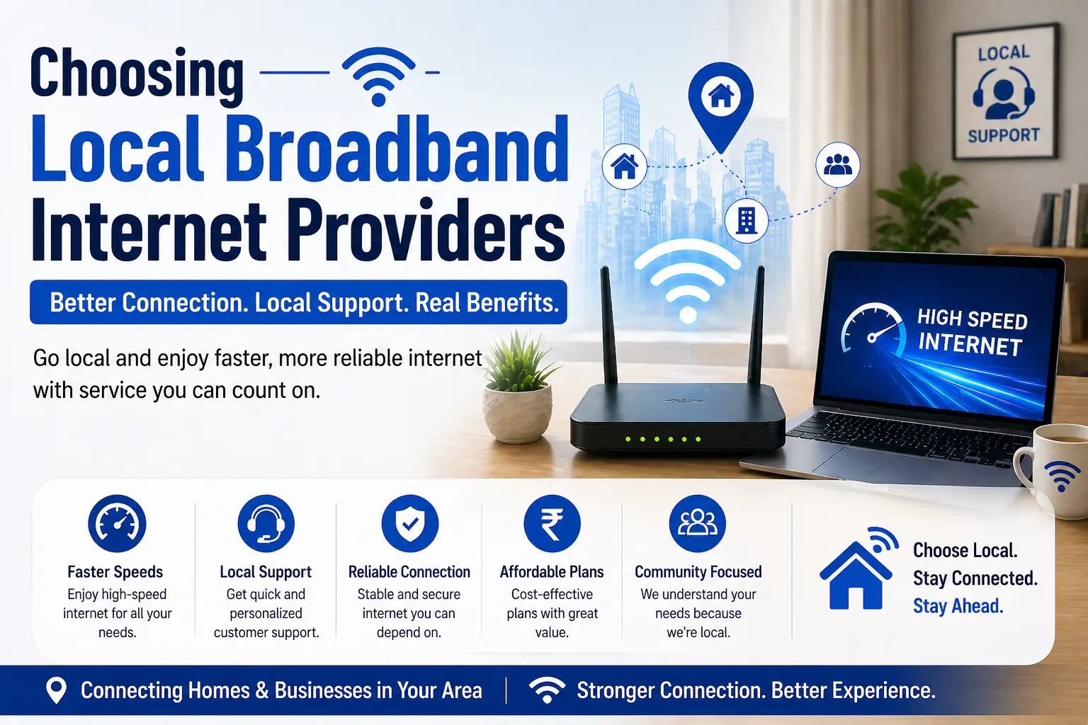 Top Benefits of Choosing Local Broadband Internet Providers