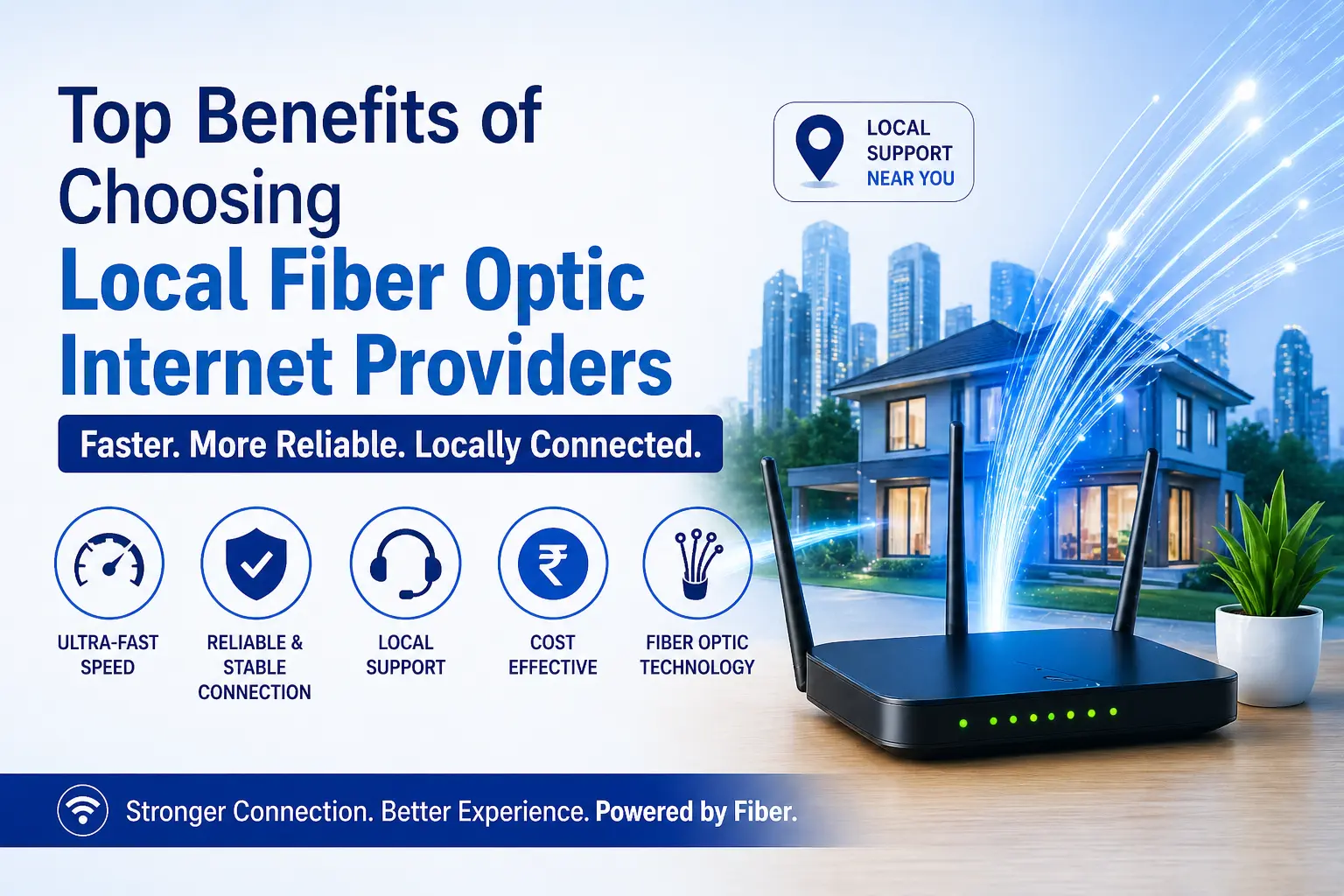 Top Benefits of Choosing Local Fiber Optic Internet Providers