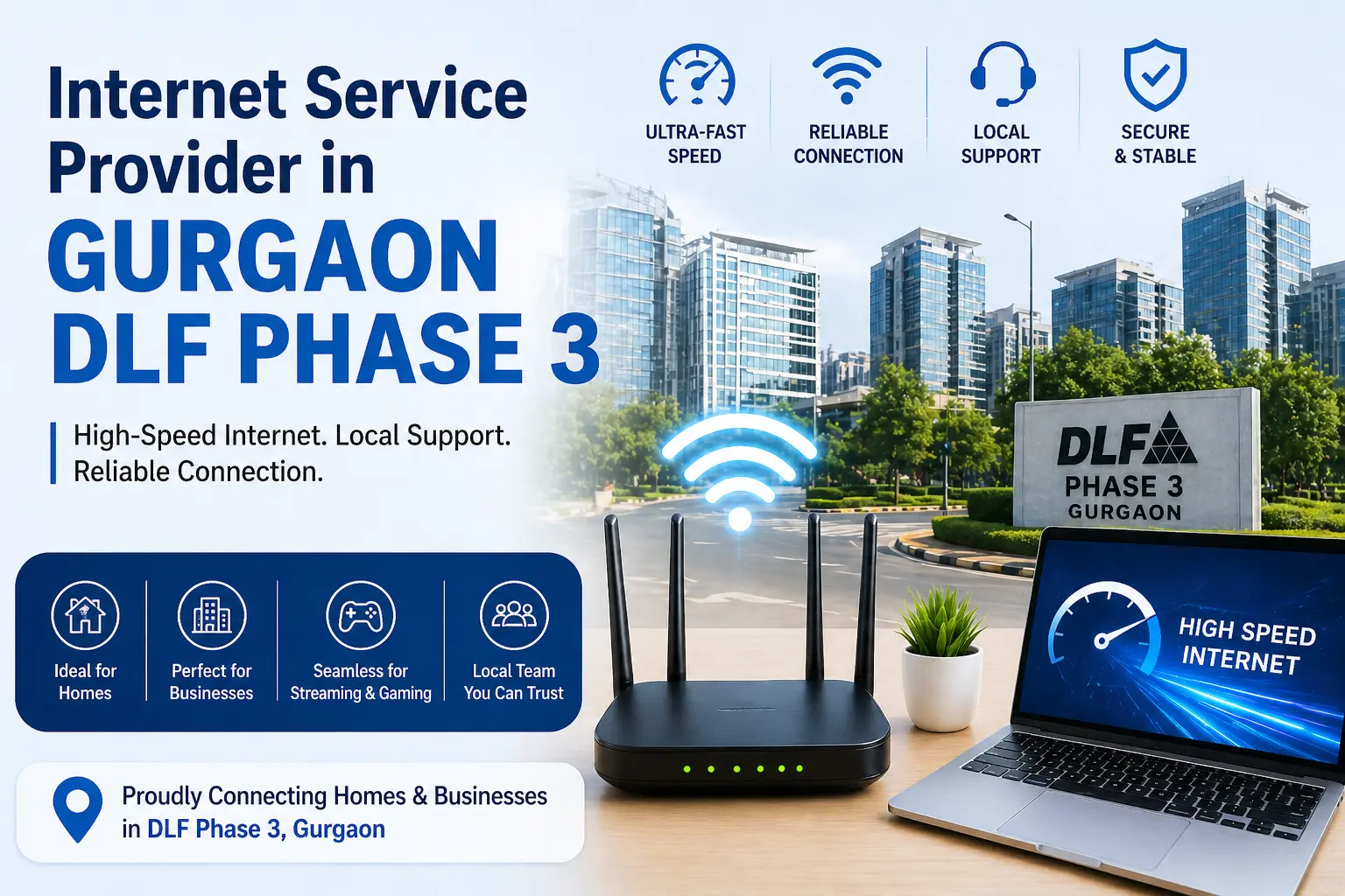 Internet Service Provider in Gurgaon DLF Phase 3: A Complete Guide