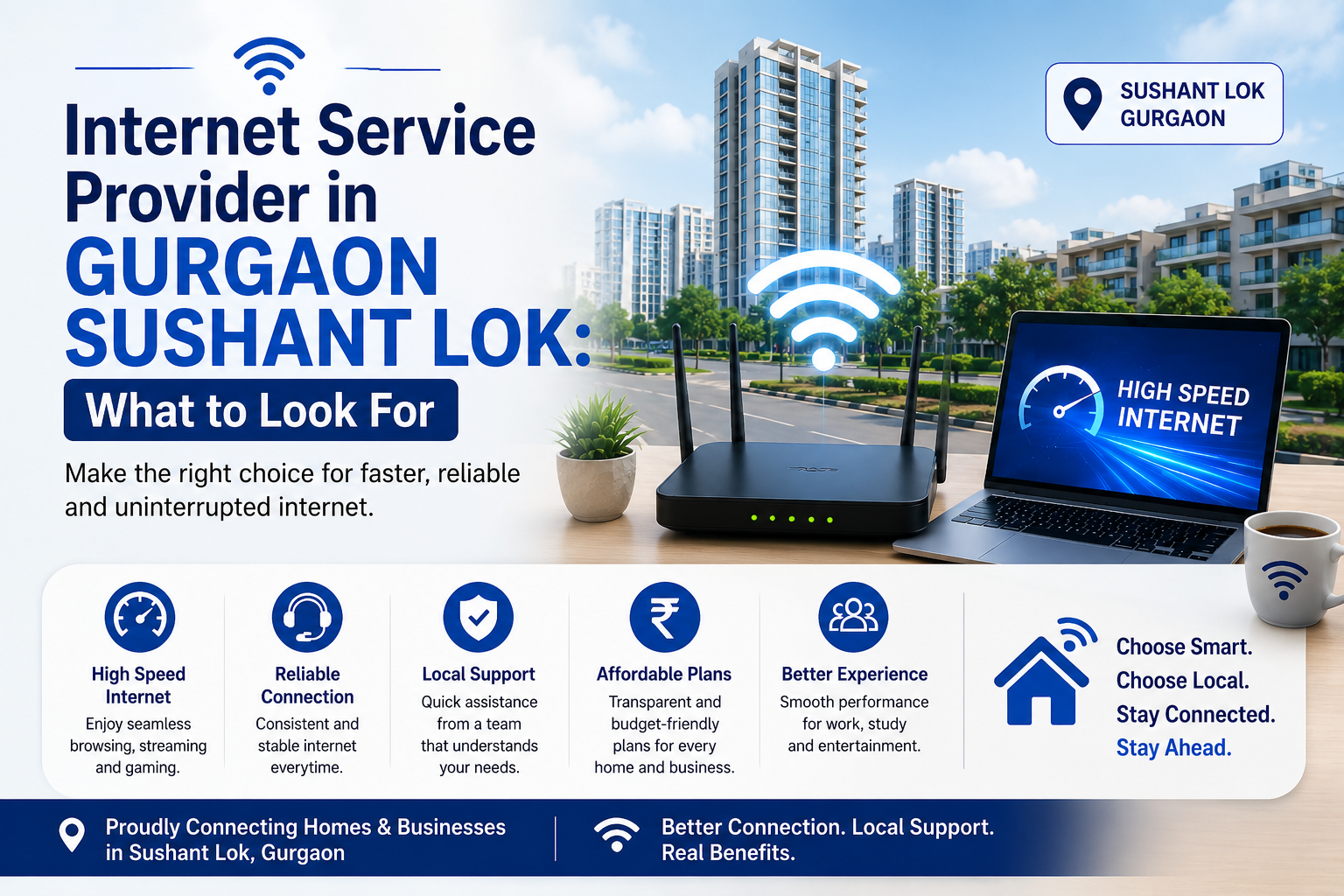 Internet Service Provider in Gurgaon Sushant Lok